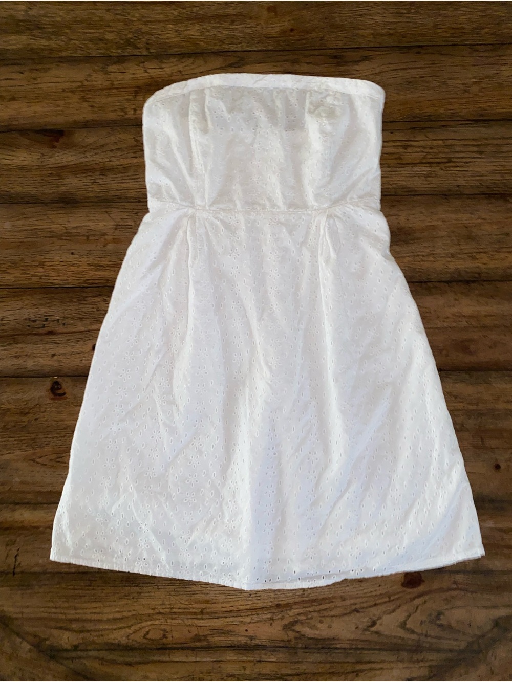 Old Navy Strapless White Eyelet Sundress size 12 - Picture 1 of 12